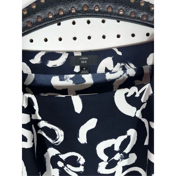 J.Crew square neck brushstroke print blouse size 6 - Picture 3 of 3